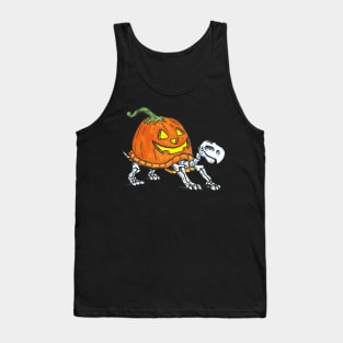 Pumpkin Turtle Skeleton Jack O' Lantern Tank Top